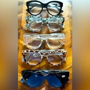 5 Pair of Oversized Reading Glasses